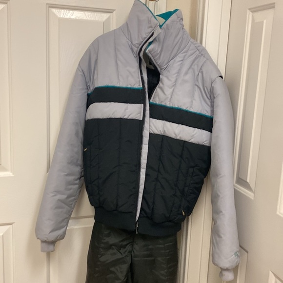 Roffe ski jacket ski bib x-tall worn together - Picture 2 of 6